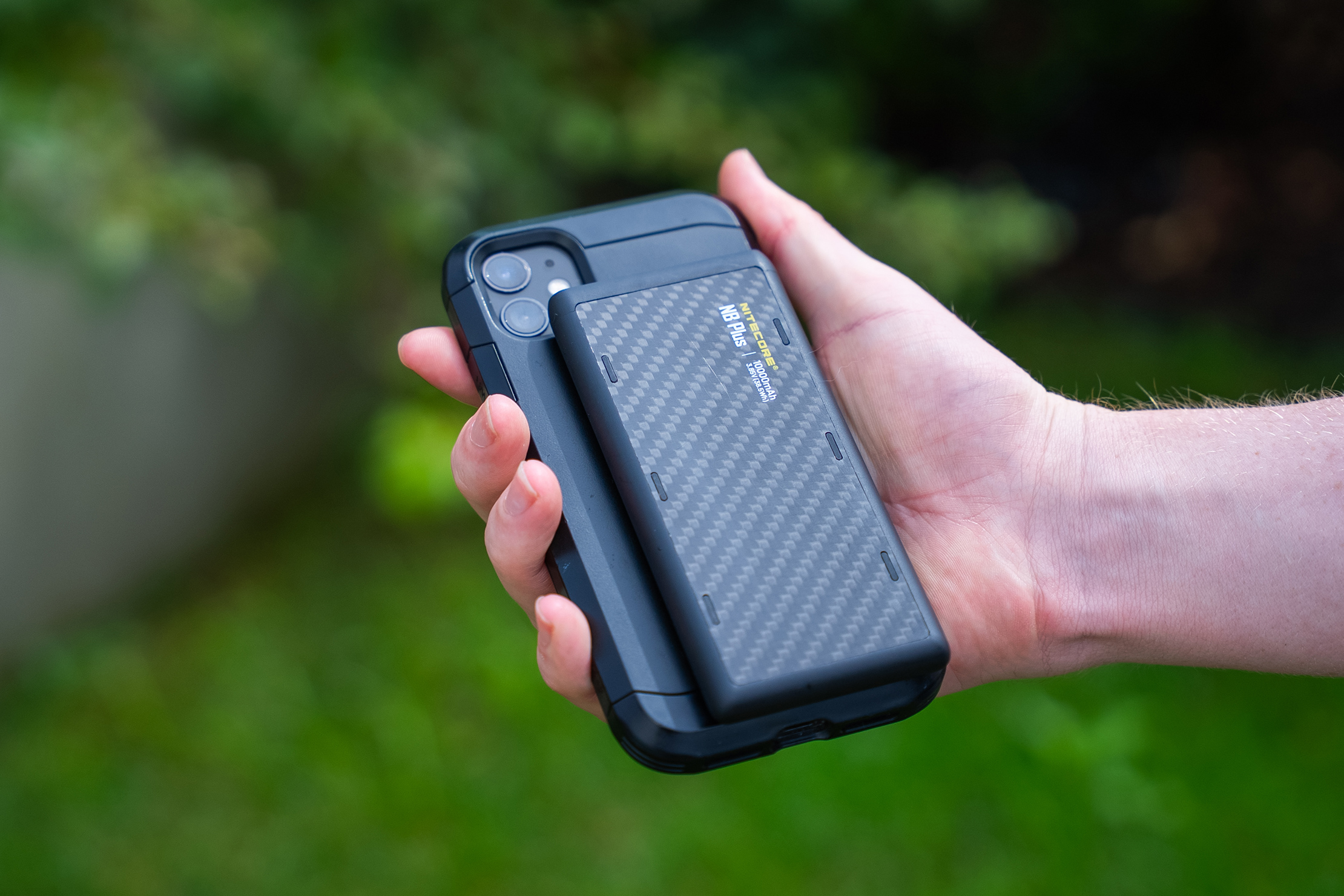 NITECORE NB Plus 10,000mAh Lightweight Power Bank Phone Comparison
