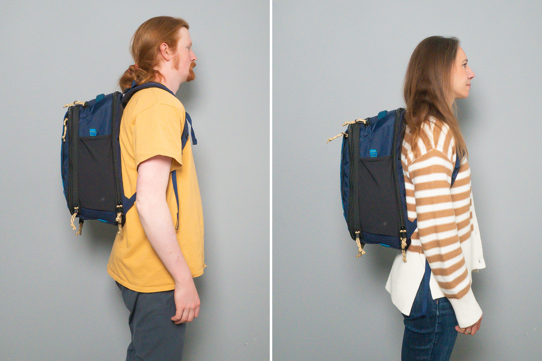 Topo Designs Global Travel Backpack Side by Side