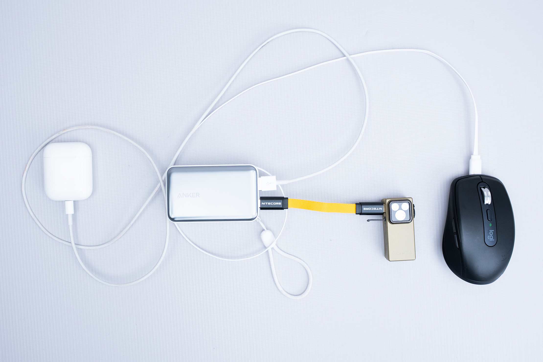 Anker Nano Power Bank (10K, 45W, Built-In Retractable USB-C Cable) Multiple Gear