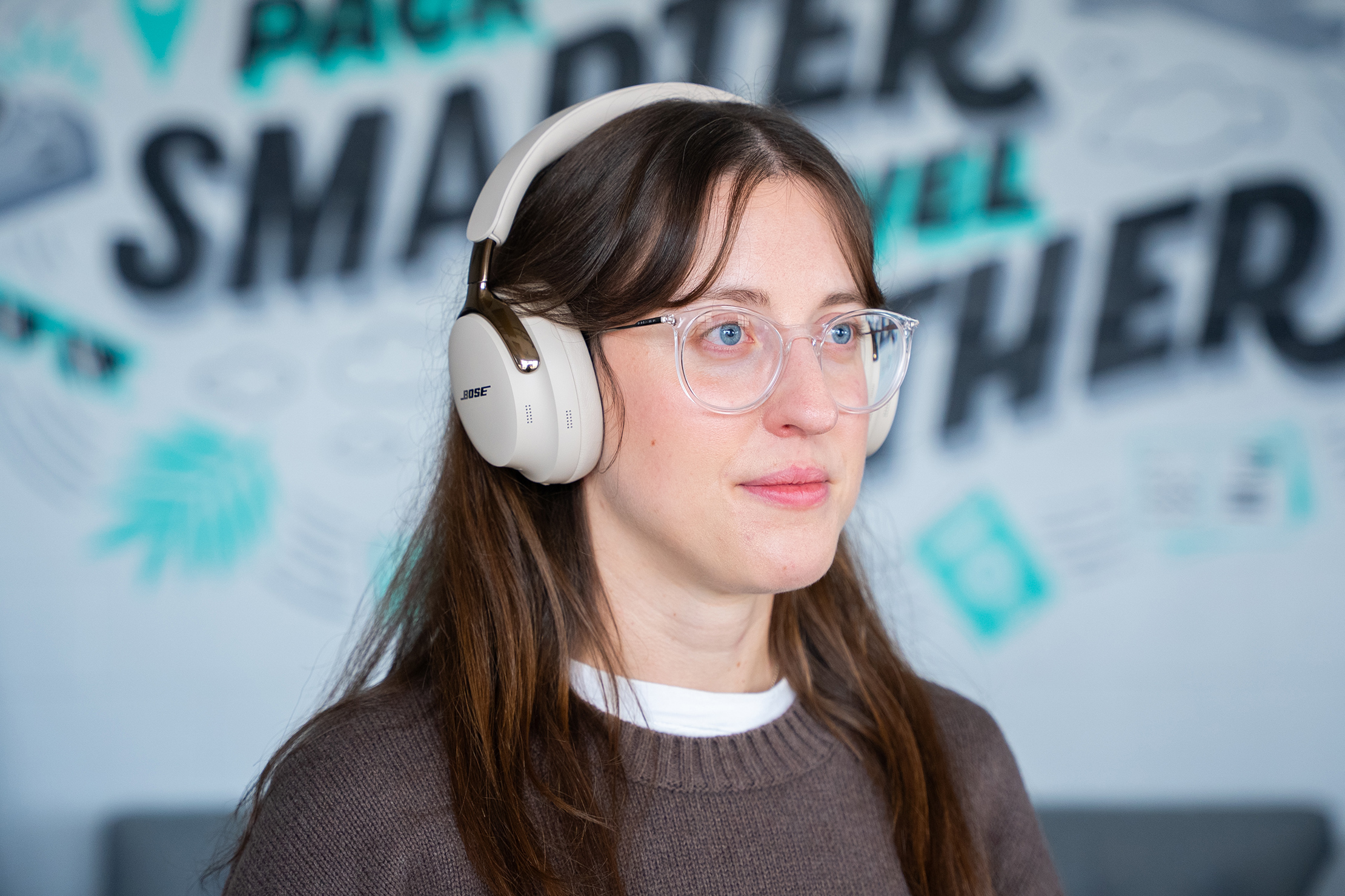 Bose QuietComfort Ultra Headphones (2nd Gen) In Use Closeup