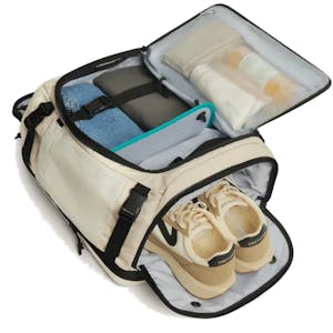 BAGSMART product shot travel backpack with shoe storage pocket