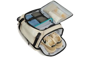 BAGSMART product shot travel backpack with shoe storage pocket