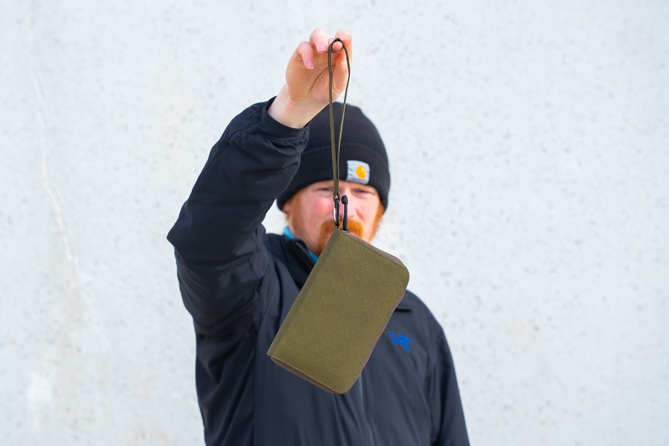 ALPAKA Zip Passport Wallet Wrist Strap