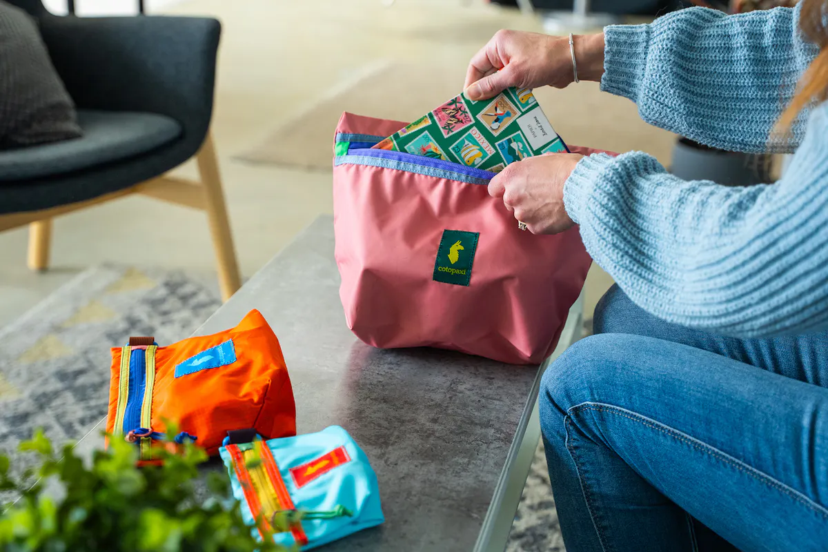 Cotopaxi Cubo Pouch Organizers (Del Dia) In Use
