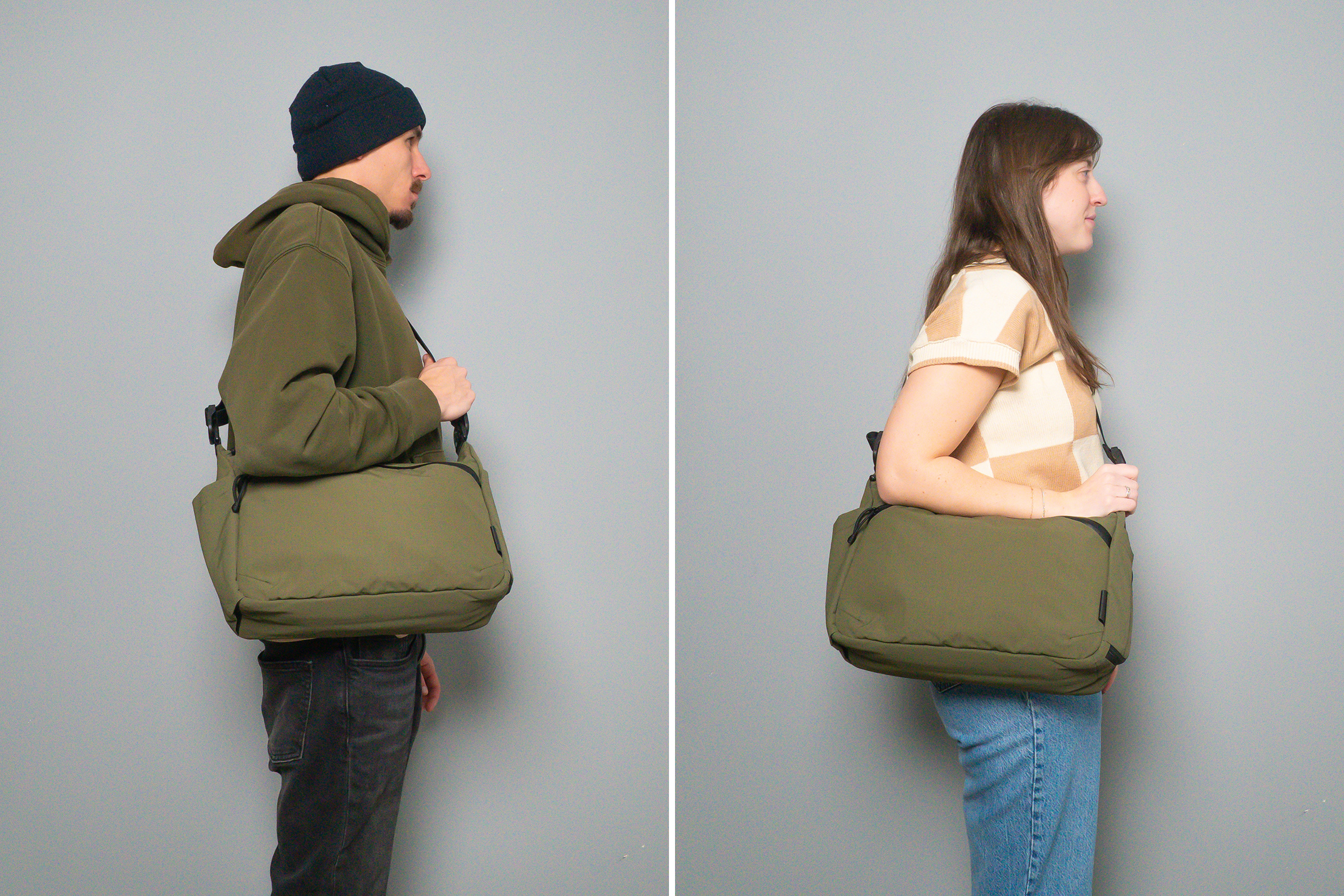 ALPAKA Flight Satchel Side By Side