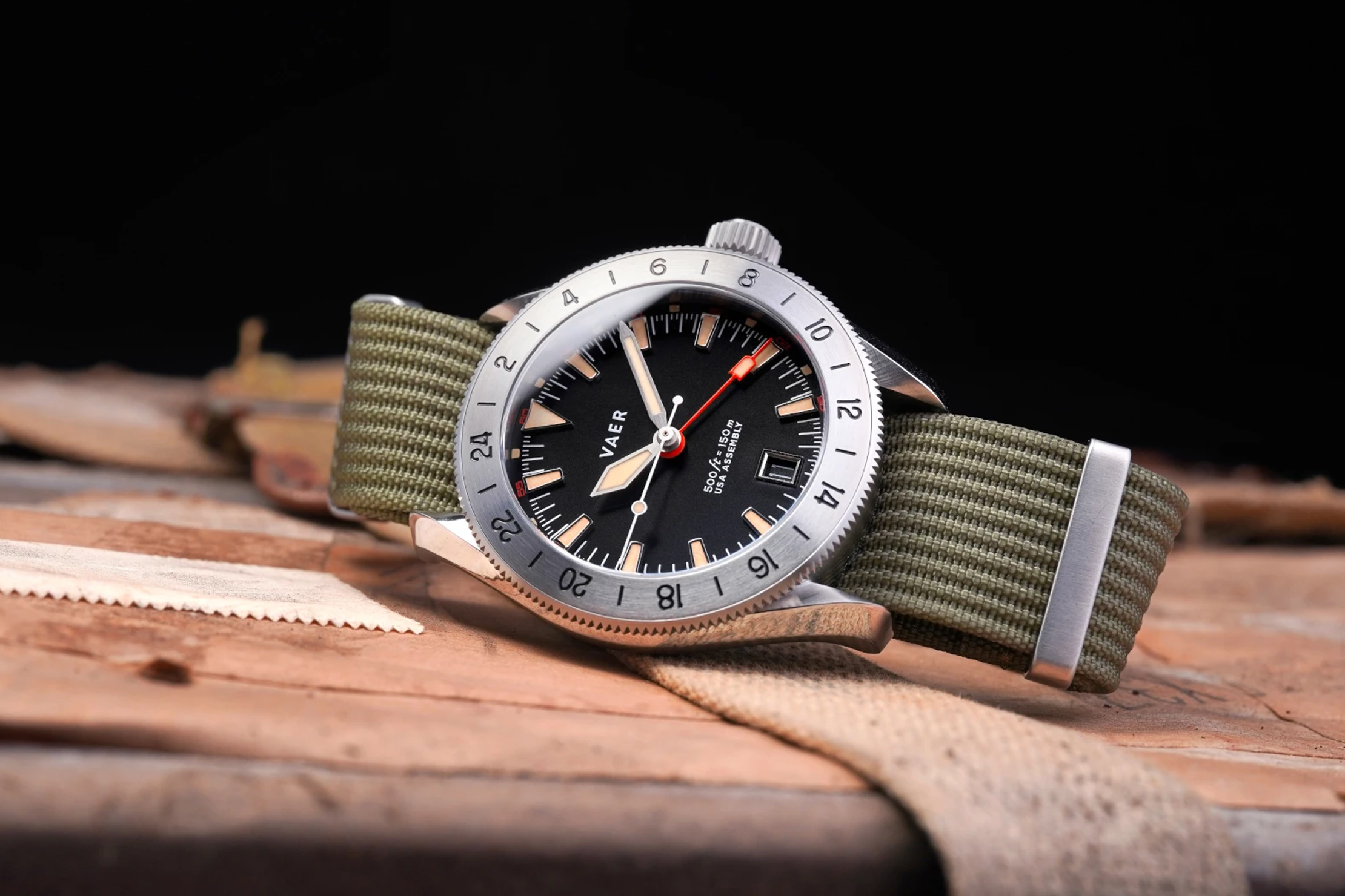 Vaer Watches G2 Pacific Steel Side Angle