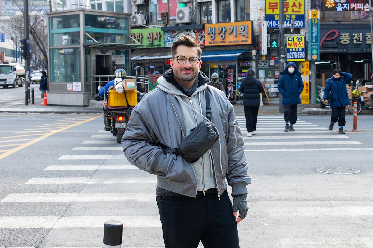 Pack Hacker x Aer Ultra Sling in Seoul, South Korea