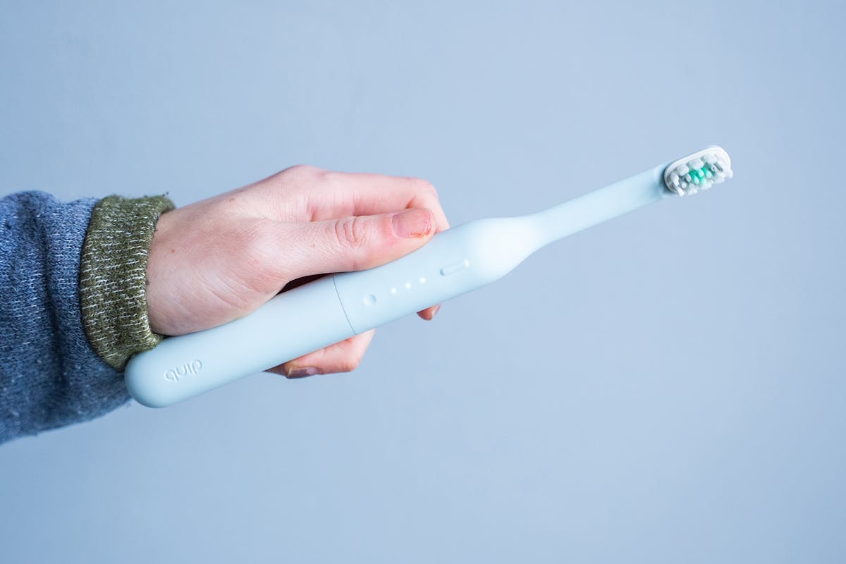 quip Ultra Lite Toothbrush On