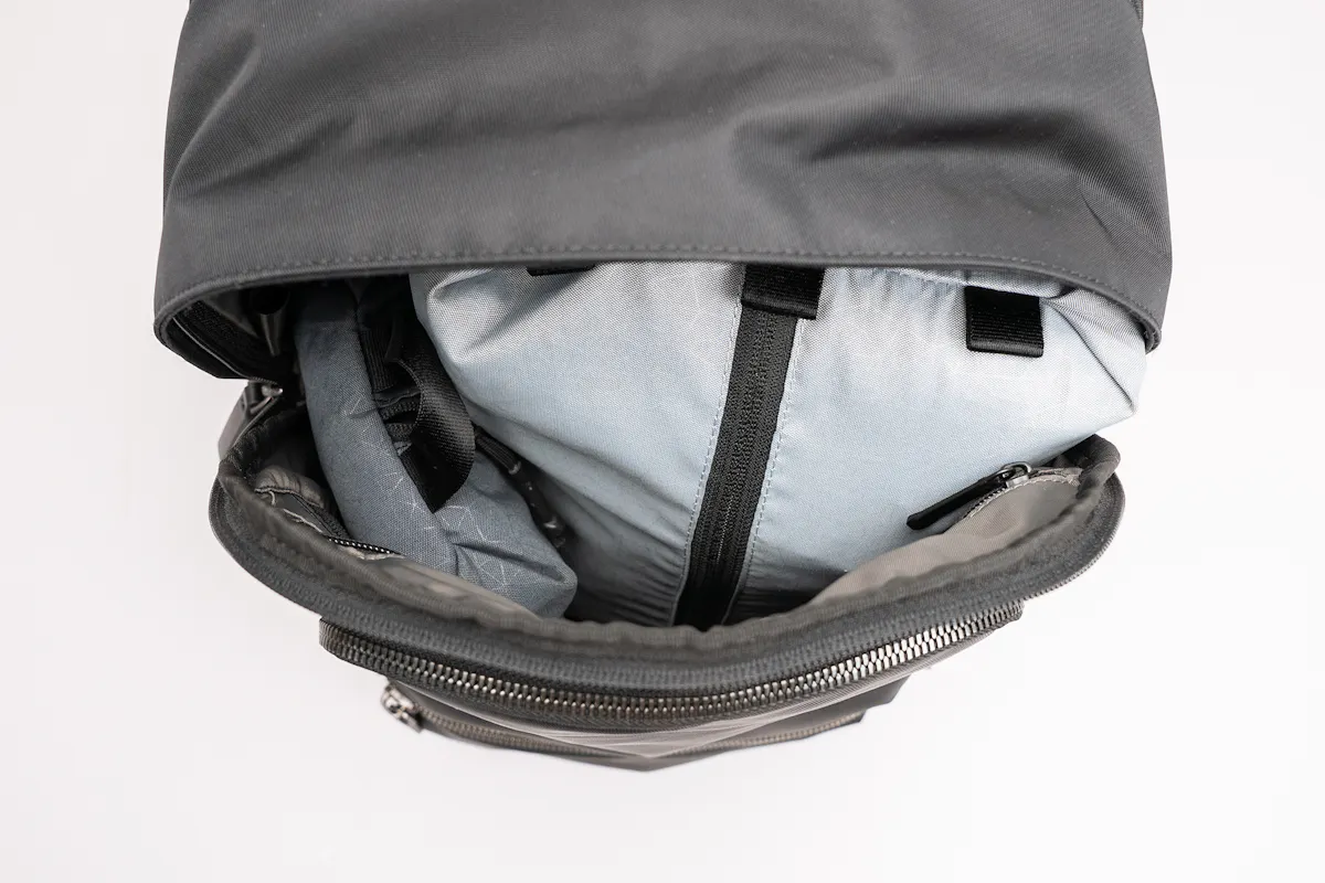 Quince Voyage Nylon Commuter Backpack Stuffed