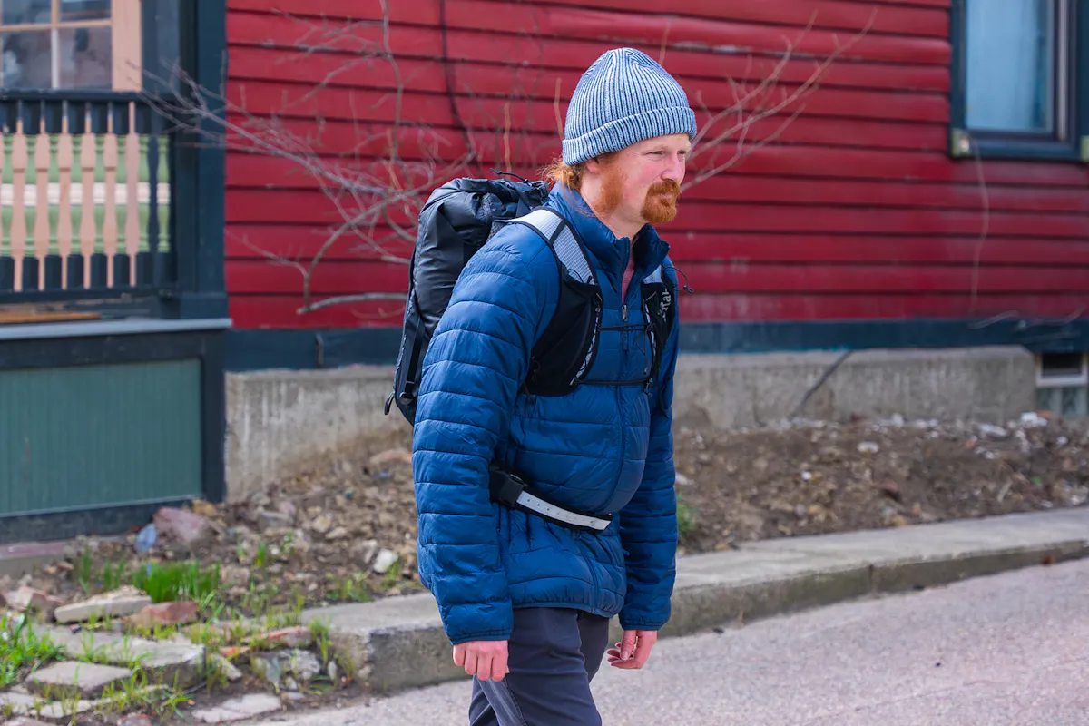 Rab Veil XP 20L Waterproof Pack Harness In Use