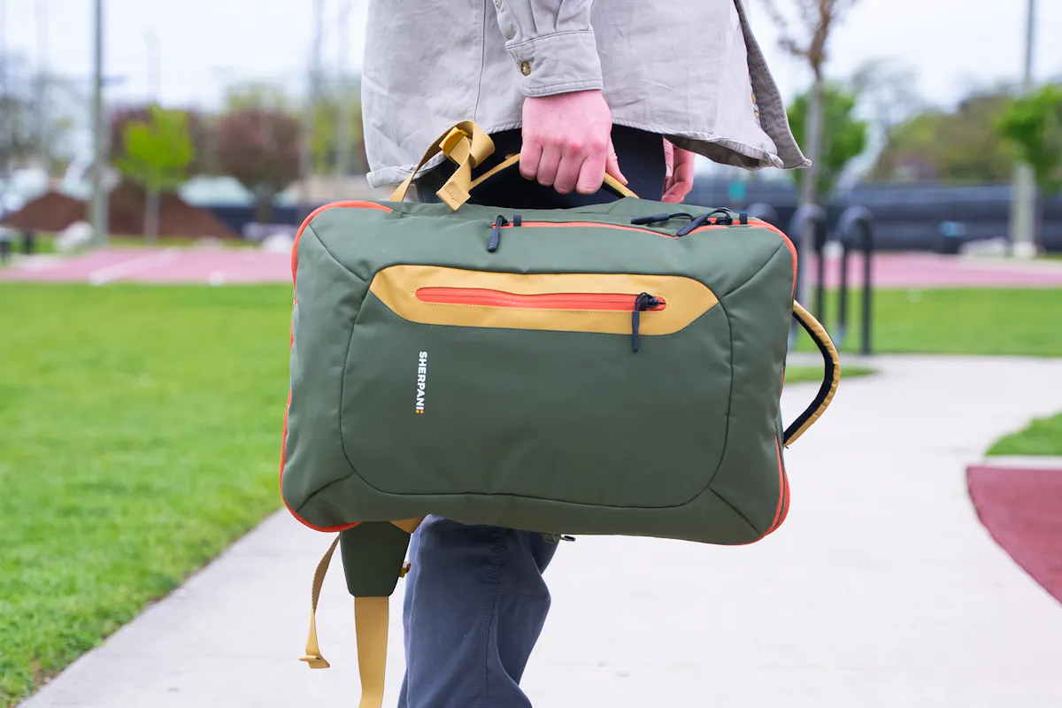 Sherpani Santiago Travel Backpack Side Handle