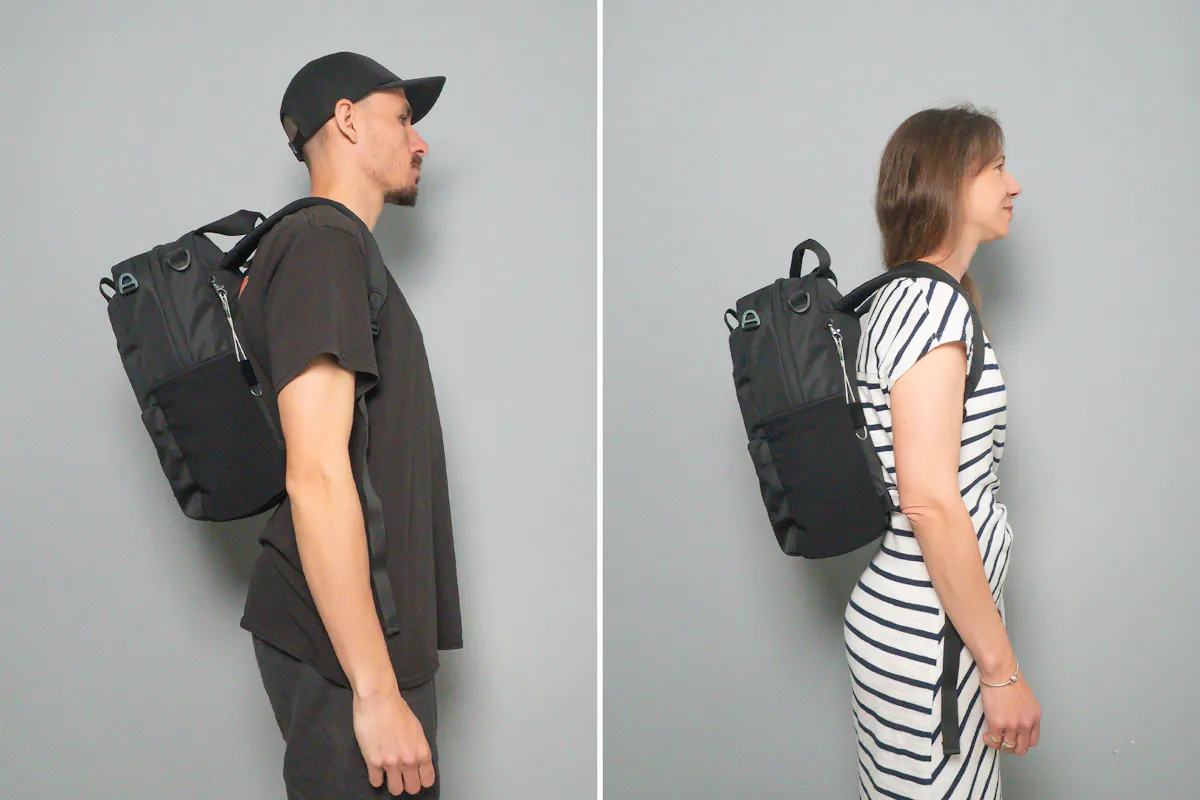 Sherpani Sojourn Tote Pack Side by Side