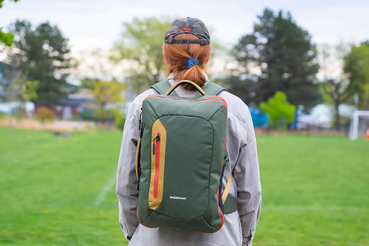 Sherpani Santiago Travel Backpack Back