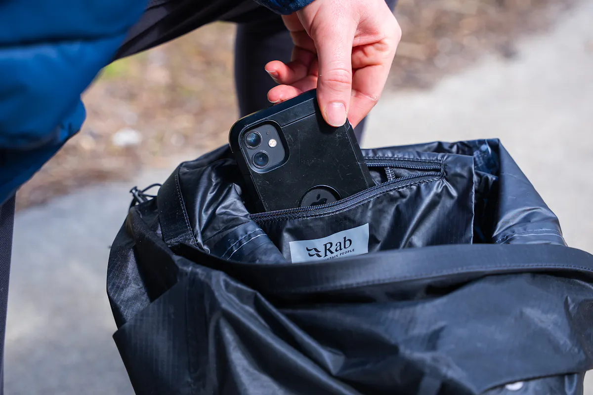 Rab Veil XP 20L Waterproof Pack Interior Pocket