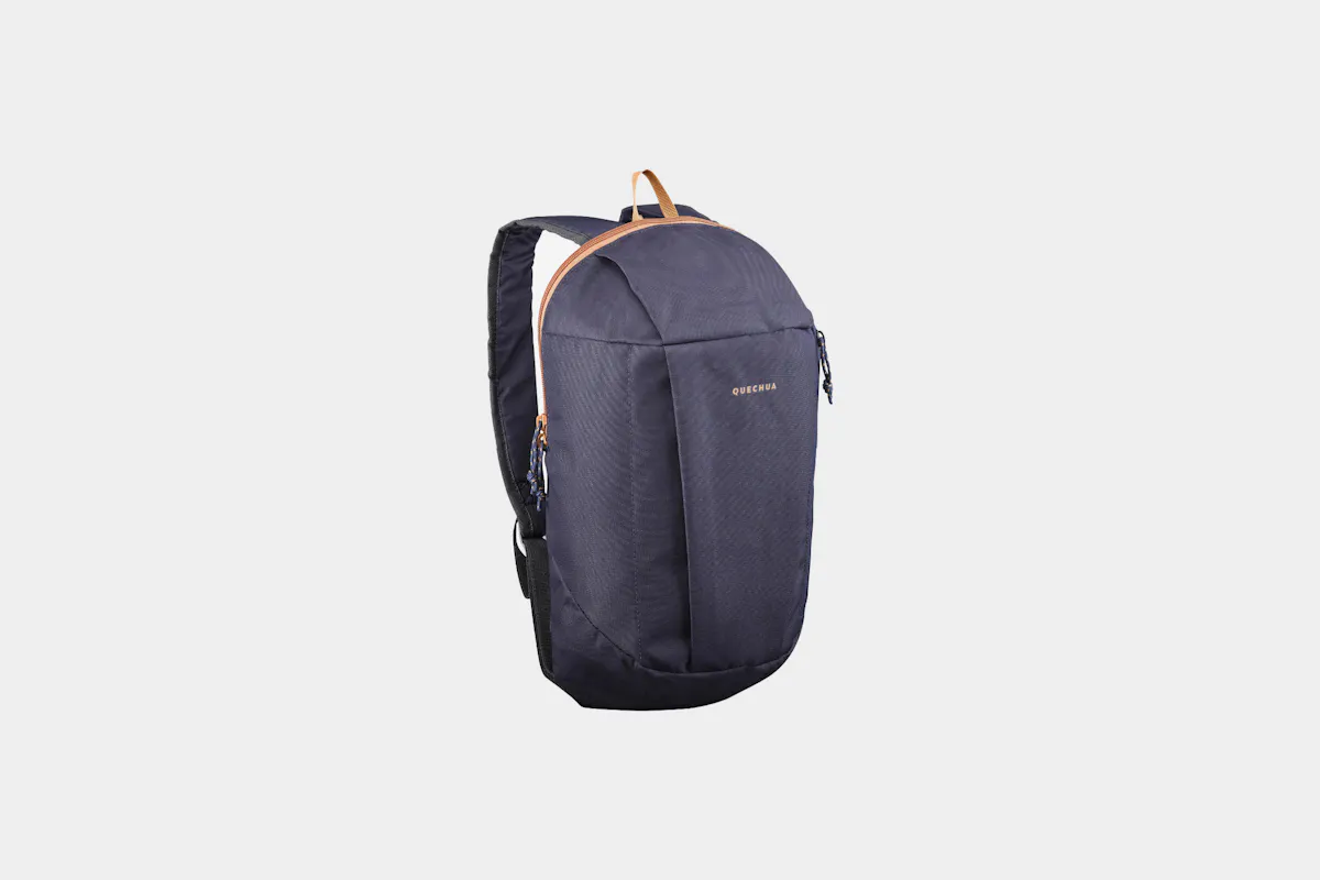 arpenaz 10l hiking backpack black Quechua NH100 10 L Golden Brown / 10 L A comfortable backpack for occasional short hikes QUECHUA Small Mountain Hiking Tourism