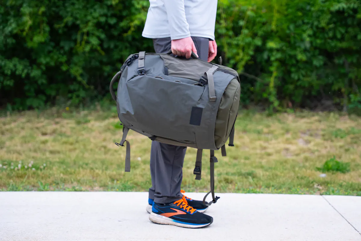 The North Face Base Camp Voyager Pro Travel Pack Side Handle