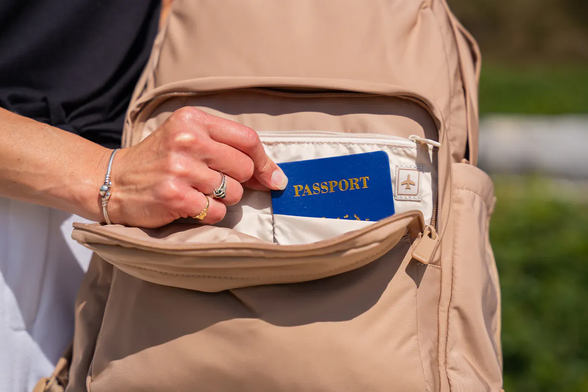 Away Large Featherlight Backpack Passport