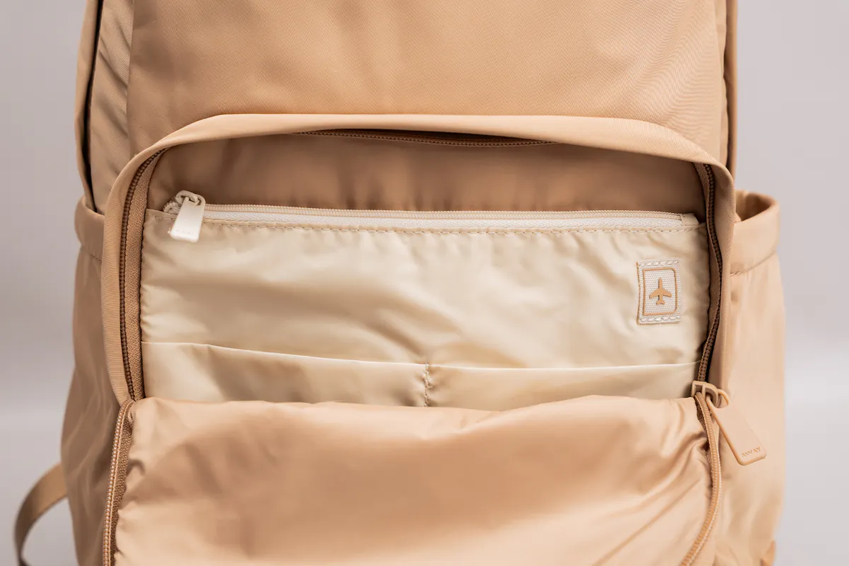 Away Large Featherlight Backpack Main Organization