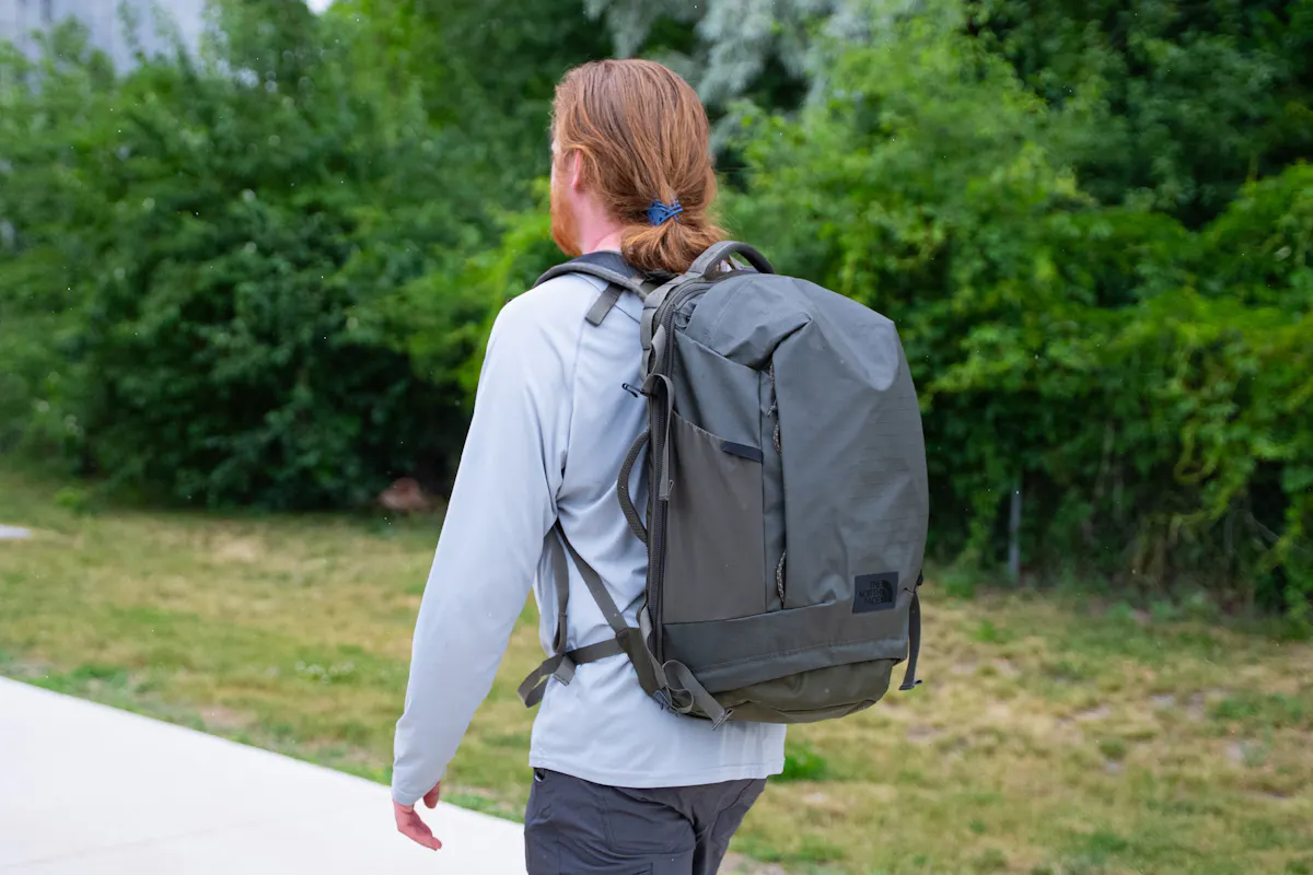 The North Face Base Camp Voyager Pro Travel Pack Side Back