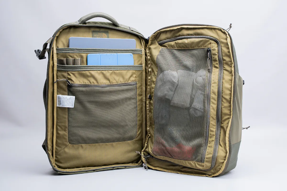 The North Face Base Camp Voyager Pro Travel Pack Inside