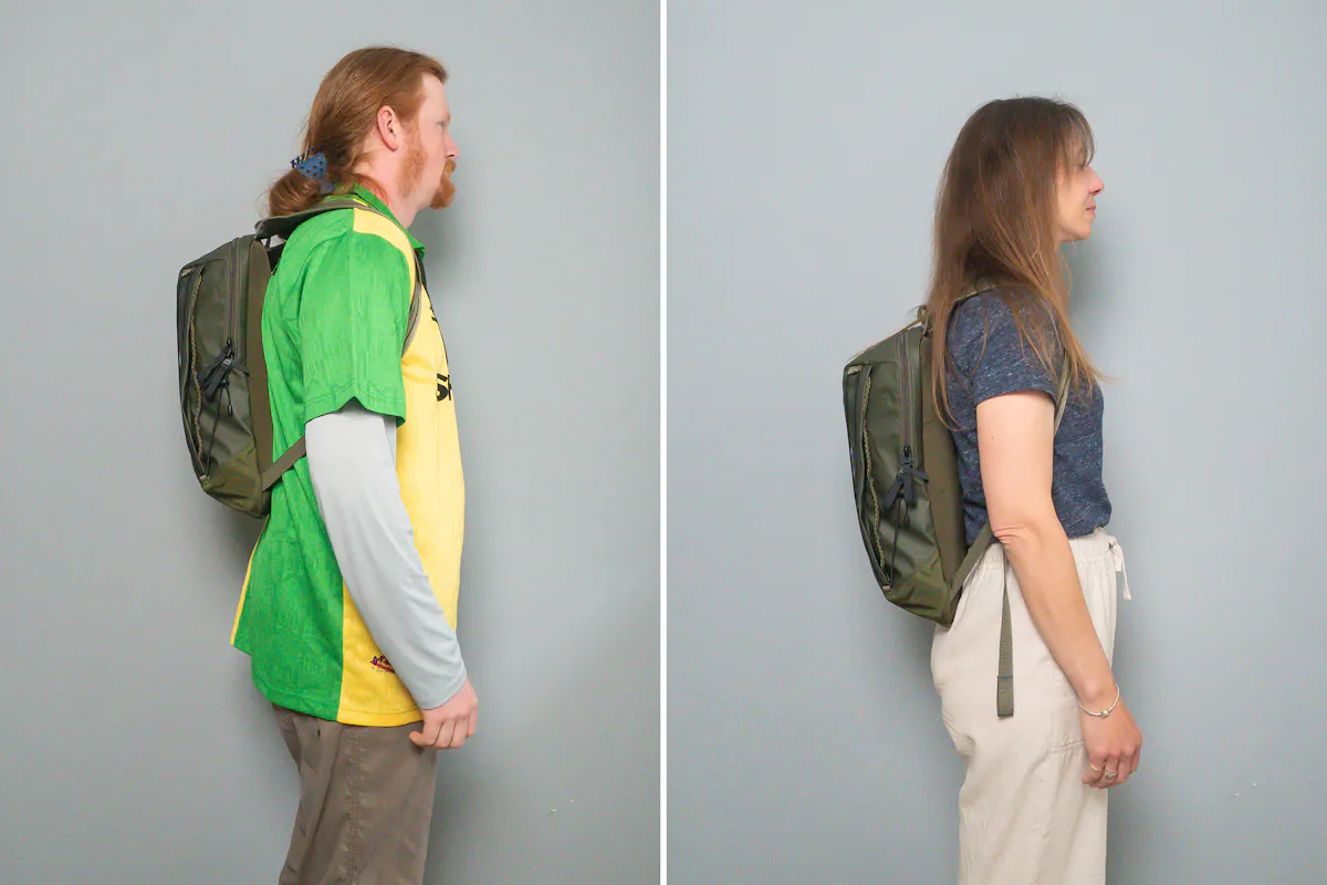 The North Face Base Camp Voyager Pro Lightweight Pack Side by Side