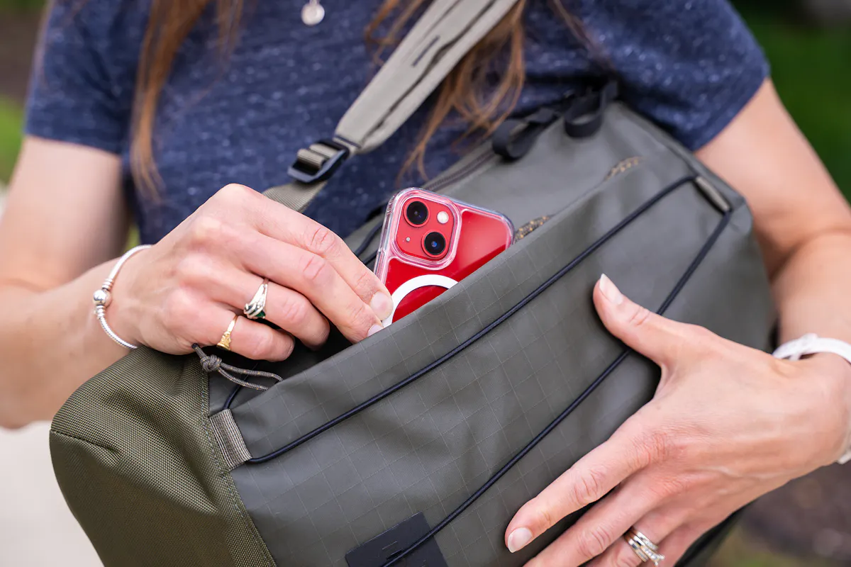 The North Face Base Camp Voyager Pro Lightweight Pack In Use