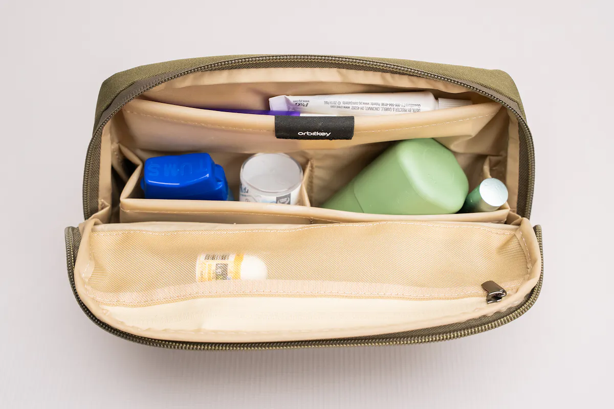 Orbitkey 2-in-1 Toiletry Pouch Inner Pouch Inserted