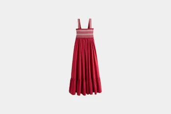 Abercrombie & Fitch Sydney Smocked Convertible Midi Dress