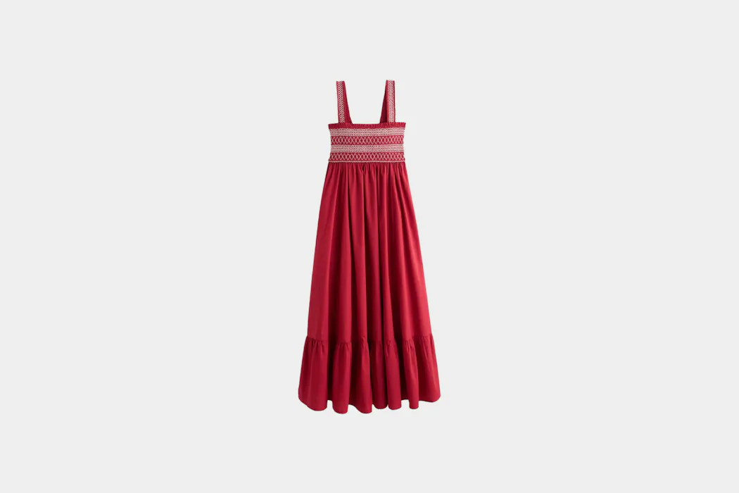 Abercrombie & Fitch Sydney Smocked Convertible Midi Dress
