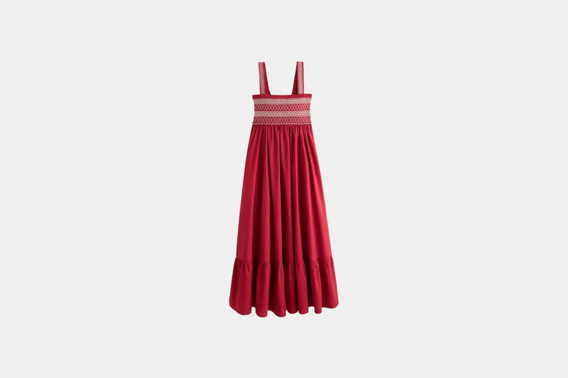 Abercrombie & Fitch Sydney Smocked Convertible Midi Dress