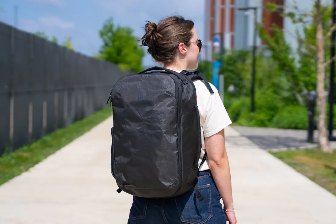 best lightweight men's backpack for travel Lite 40L by Tortuga a sternum strap Best Lightweight Backpack for Travel