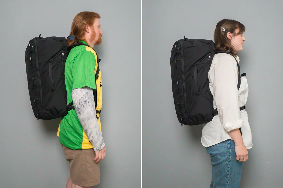 Matador 45L SEG Hybrid Travel Pack Side By Side