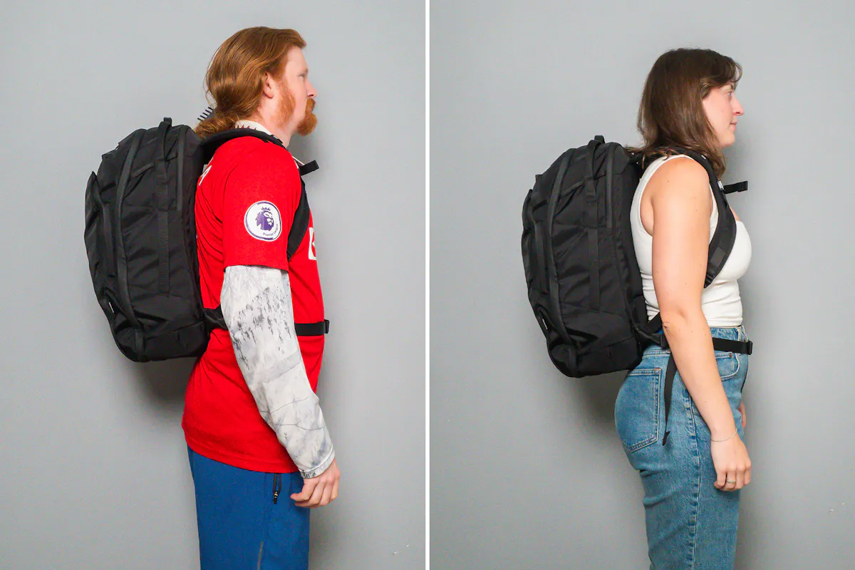 Matador 30L Carry-On Travel Pack Side By Side