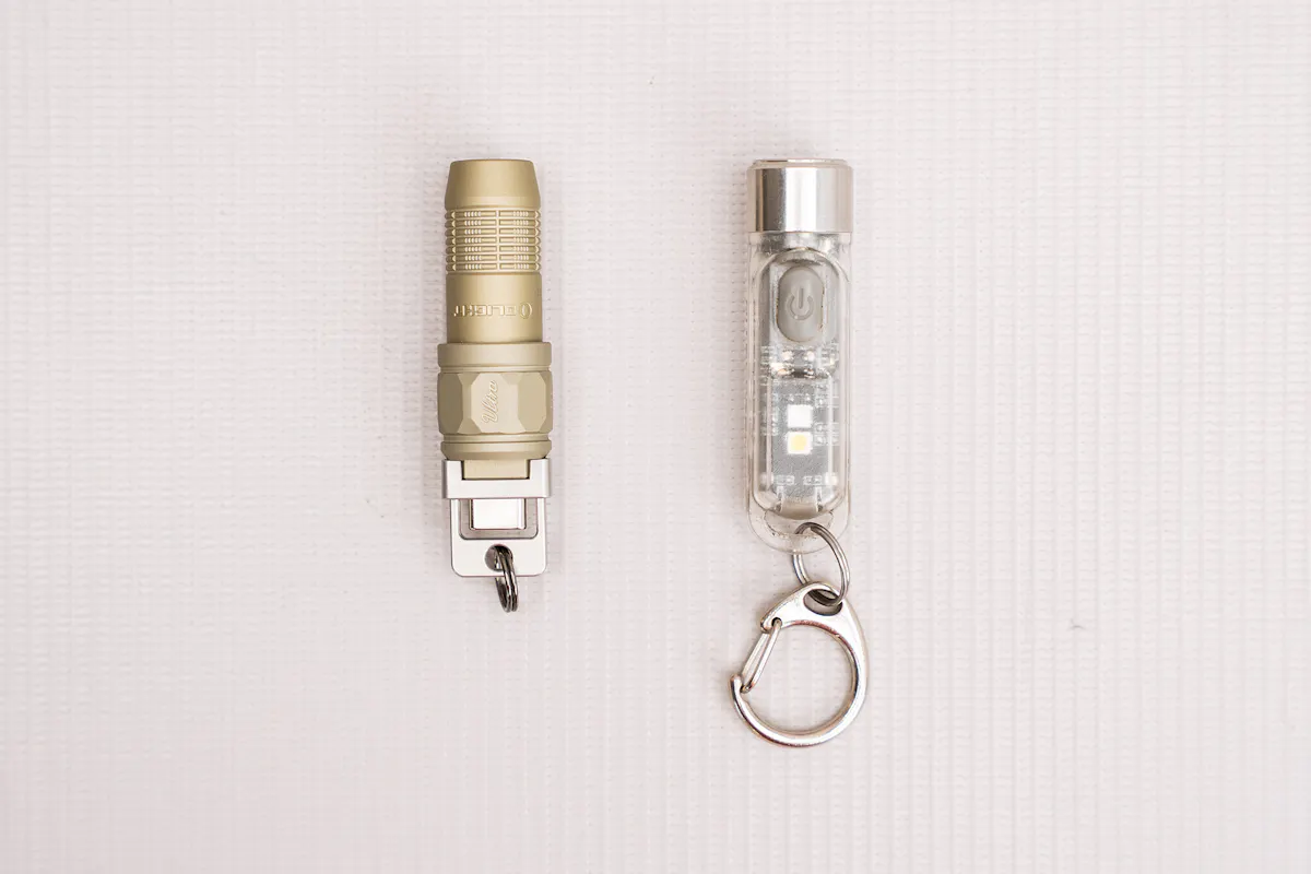 Olight iUltra OAL Keychain Flashlight Comparison