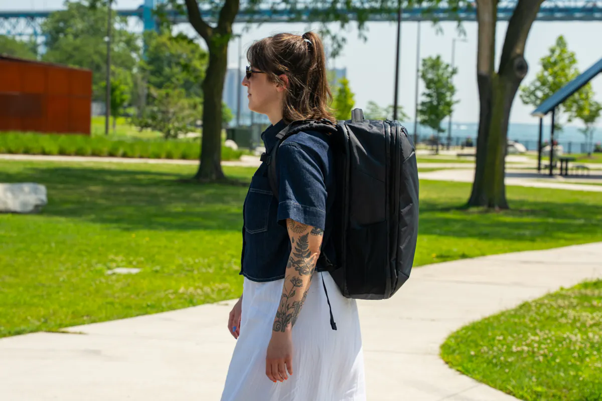 Tortuga Travel Backpack Pro V2 34L Side Profile