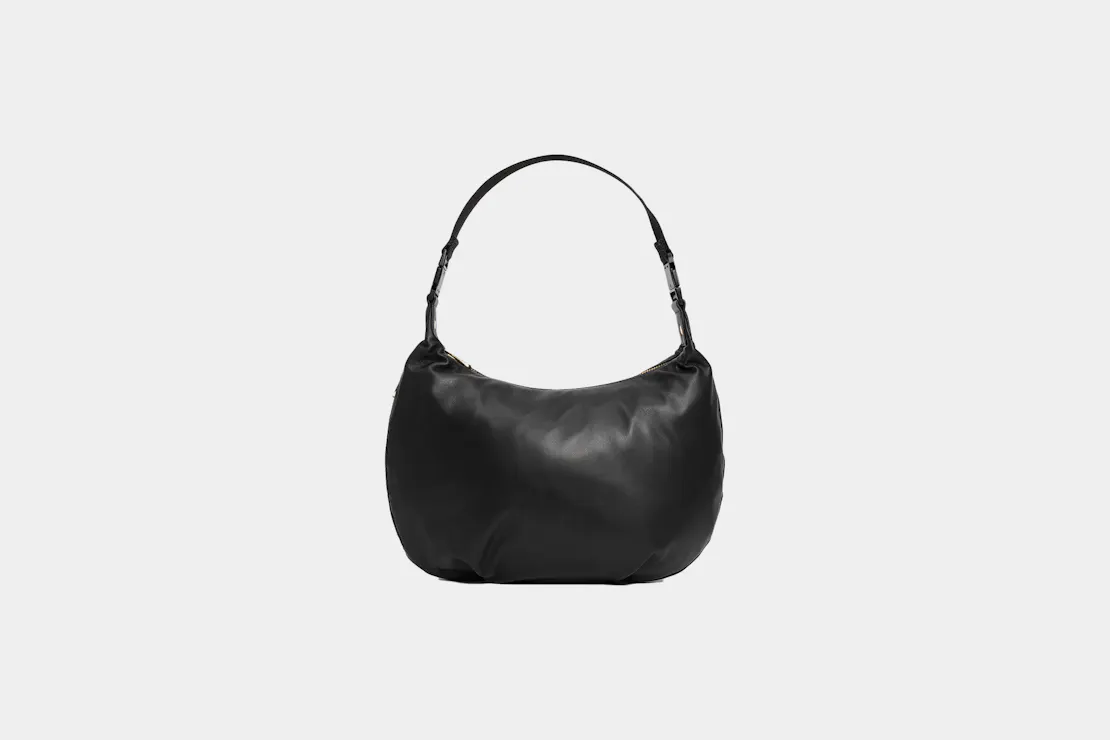 Lo & Sons Aoyama 2 Leather Crescent Crossbody Bag