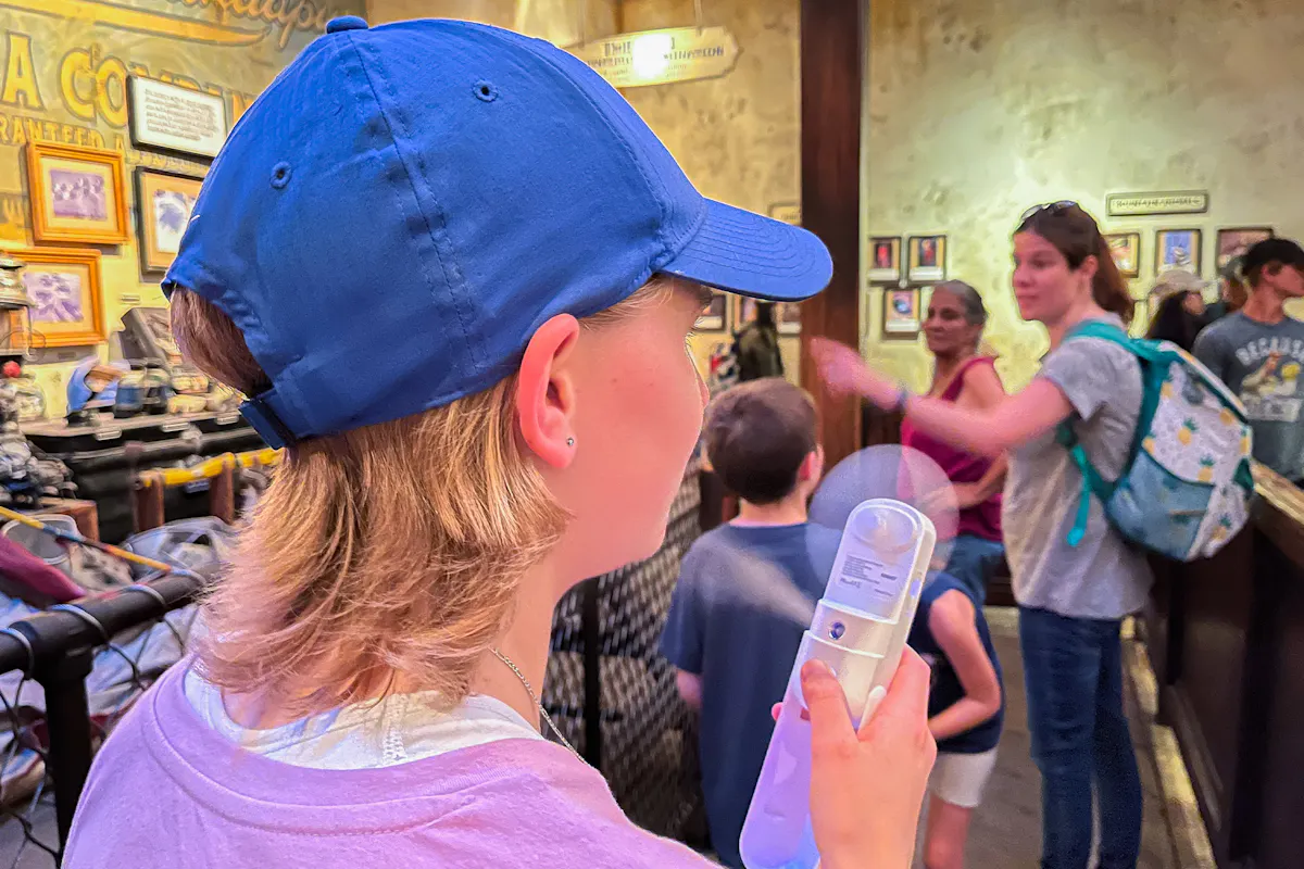 The Best Portable Fan for Hot Weather Travel Fan in Use