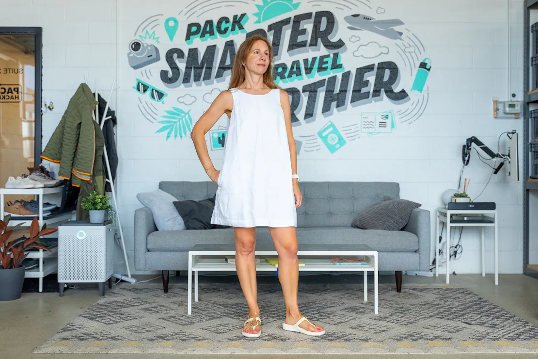 Athleta Retreat Linen Dress