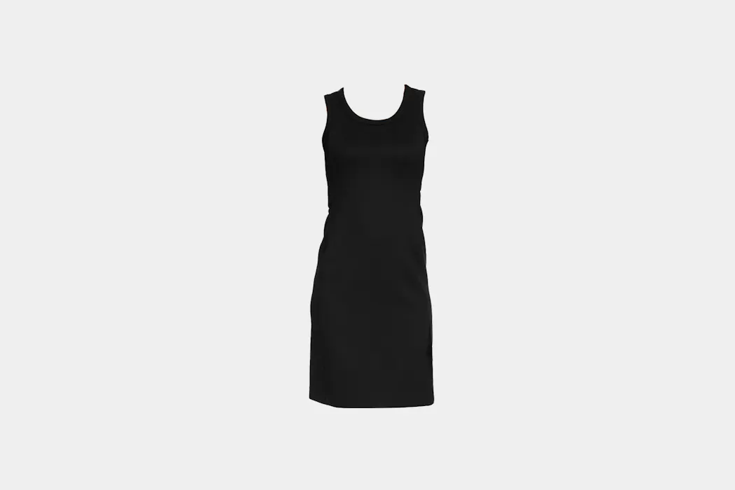 Talbots AirKnit Stretch Built-In Bra Ribbed Dress