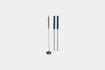 OXO 4-Piece Reusable Straw and Brush Set with Case